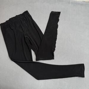 Gershon Bram Art To Wear Lagenlook Artsy Ruched Legging Women S Black Minimalist